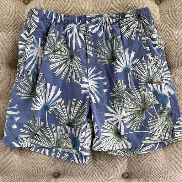 Tommy Bahama Palm Front Swim Trunks Shorts L - Picture 1 of 10